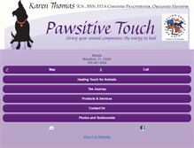 Tablet Screenshot of pawsitivetouch.org